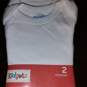 Kidgets Pure White Baby Onesies